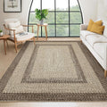 Large Washable Boho Accent Rug for Living Room and Bedroom