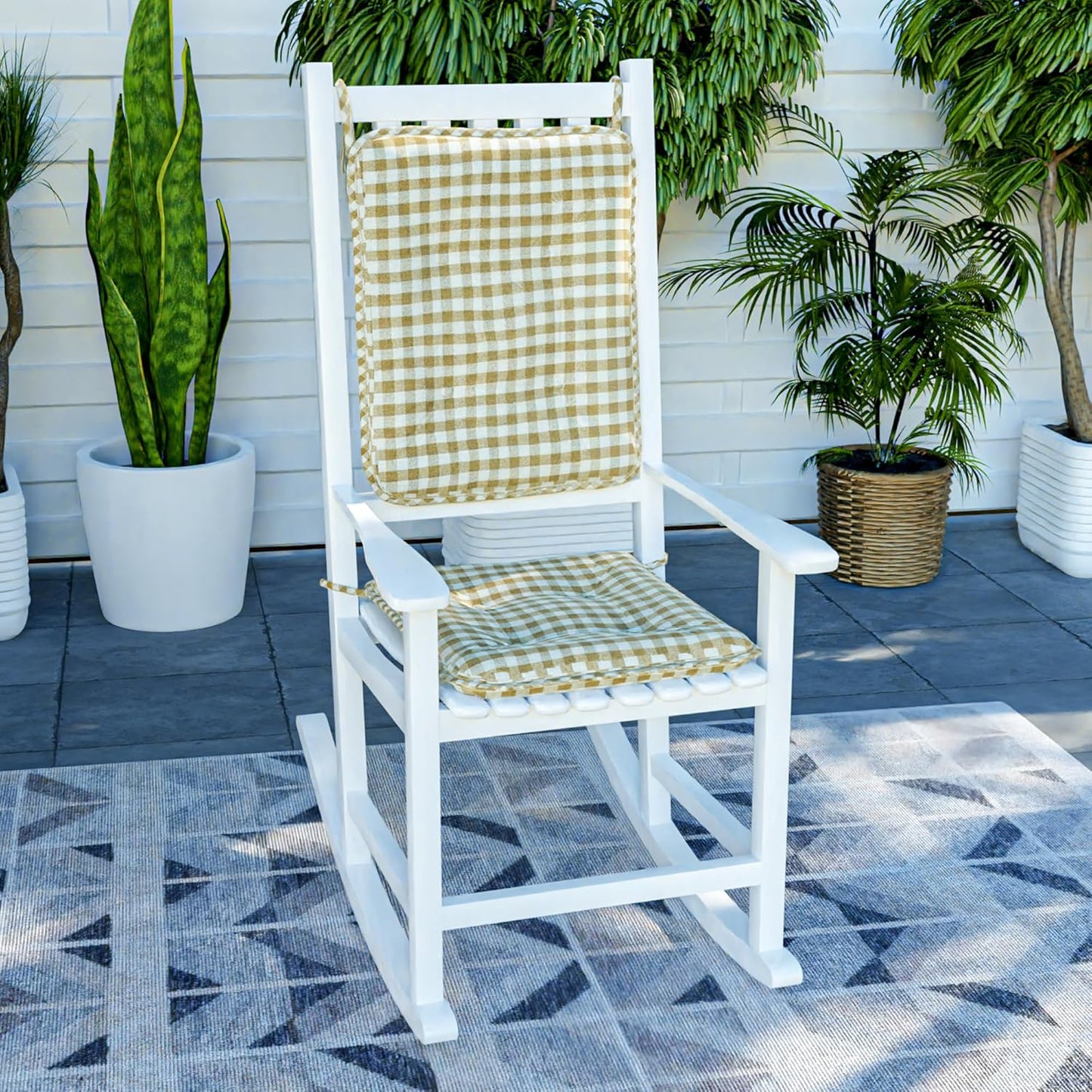 Klear Vu Porch Rocking Chair Cushion Set for Ultimate Comfort