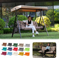 Porch Swing Cushions 3 Seater with Backrest - Waterproof Bench Cushion