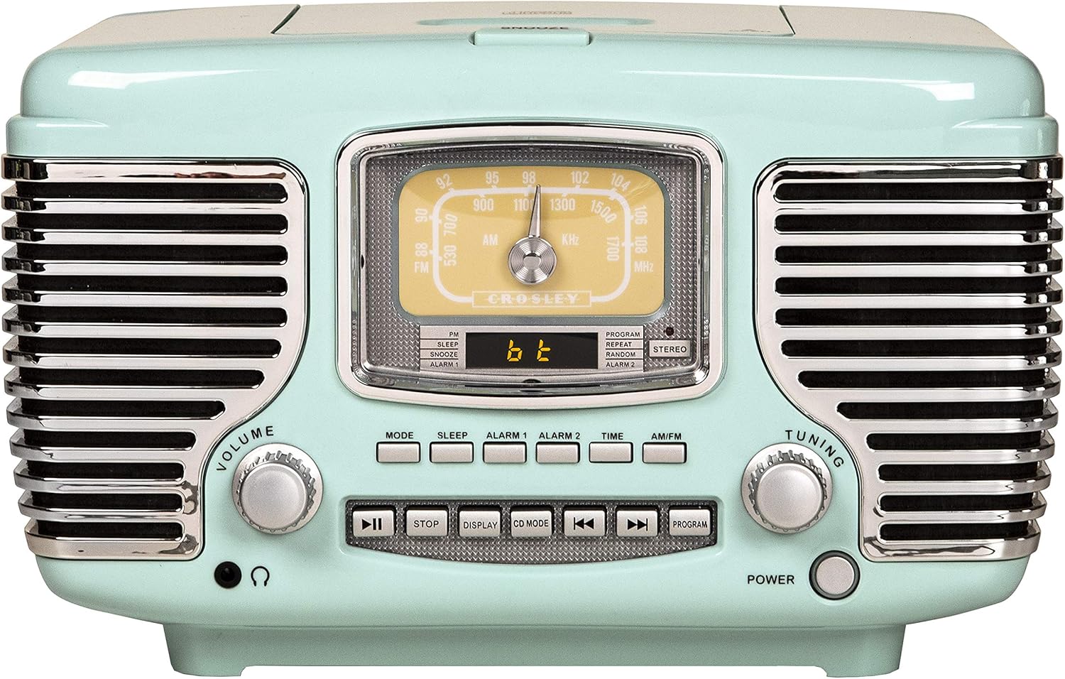 Crosley CR612B-AB Corsair Tabletop Bluetooth Radio with CD Player