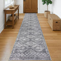 Hallway Runner Rug 2 ft x 10 ft - Low-Pile Washable Runner for Long