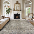 Washable Rugs 8x10 Area Rug - Soft, Machine Washable Low-Pile Carpet