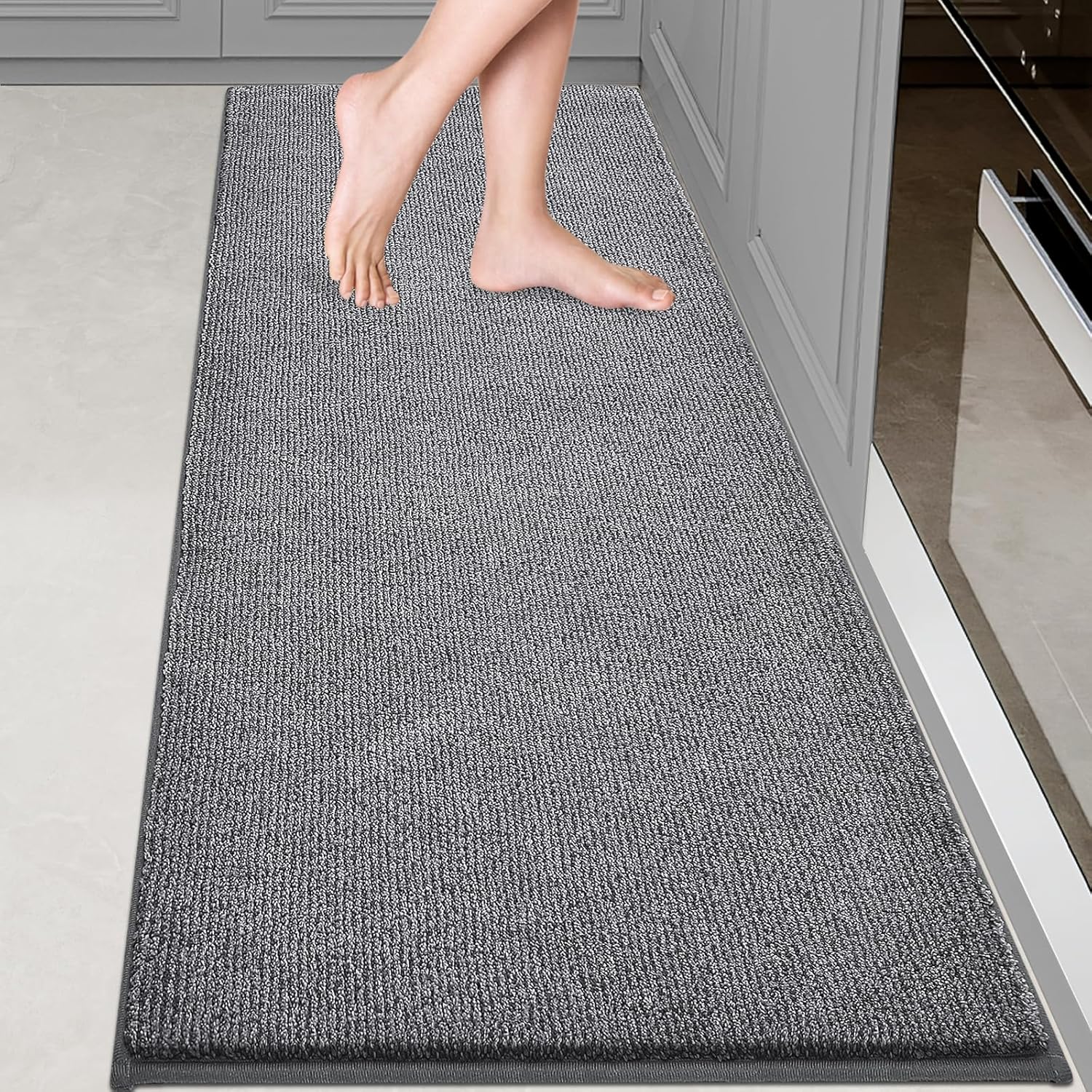 Washable Kitchen Rug 24in x 70in Non Slip Absorbent Runner Rug