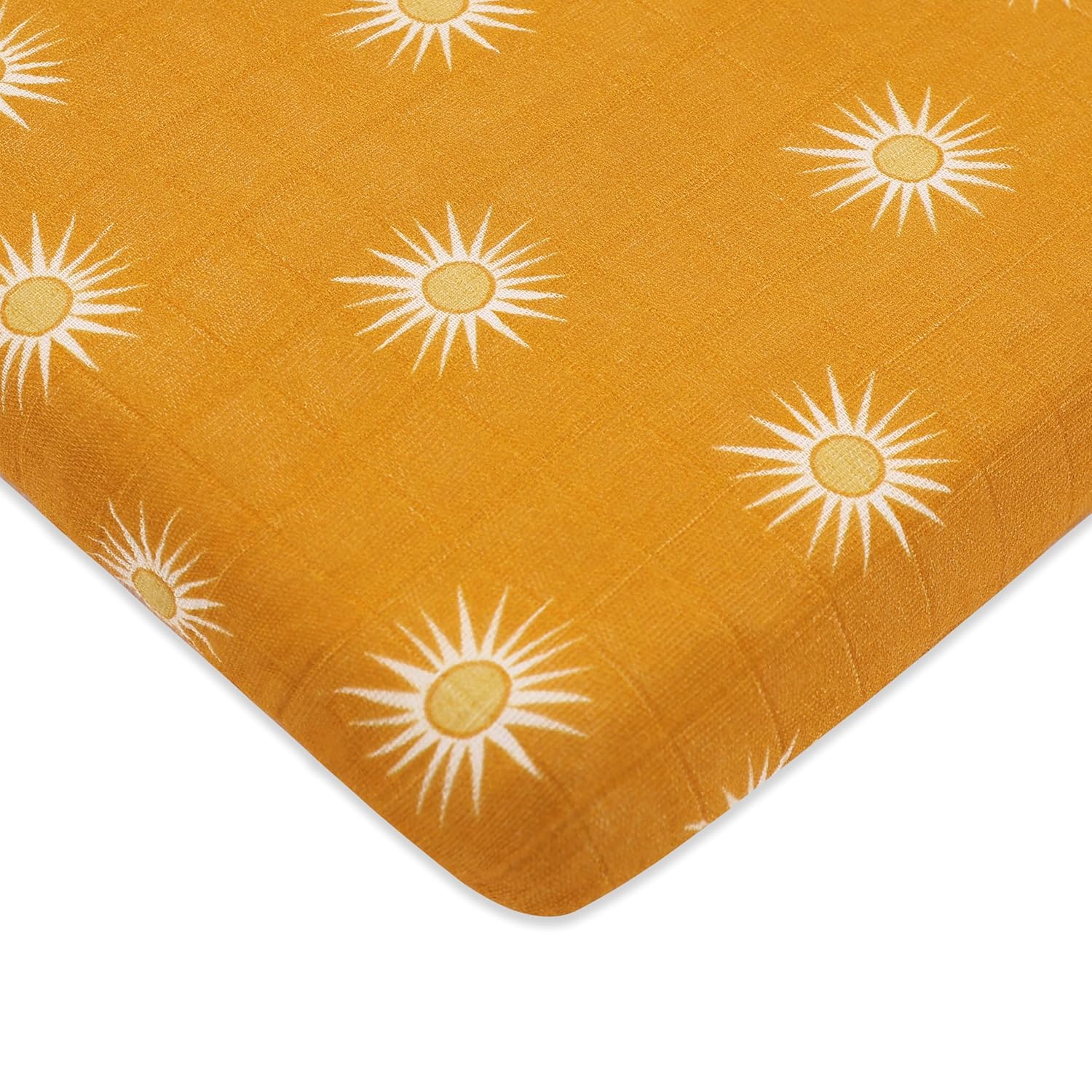 Babyletto Organic Cotton All-Stages Midi Crib Sheet - Golden Hour