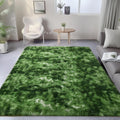 PAGISOFE Fluffy Dark Green Rugs for Living Room 5x8 Plush