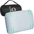 Compact Memory Foam Travel Pillow - Lumbar Support, Cooling Fabric