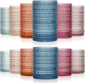 Hobnail Drinking Glasses Set - Vintage Glassware for All Beverages