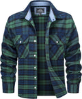 MAGCOMSEN Men's Flannel Plaid Shirt - Warm Cotton Button-Up