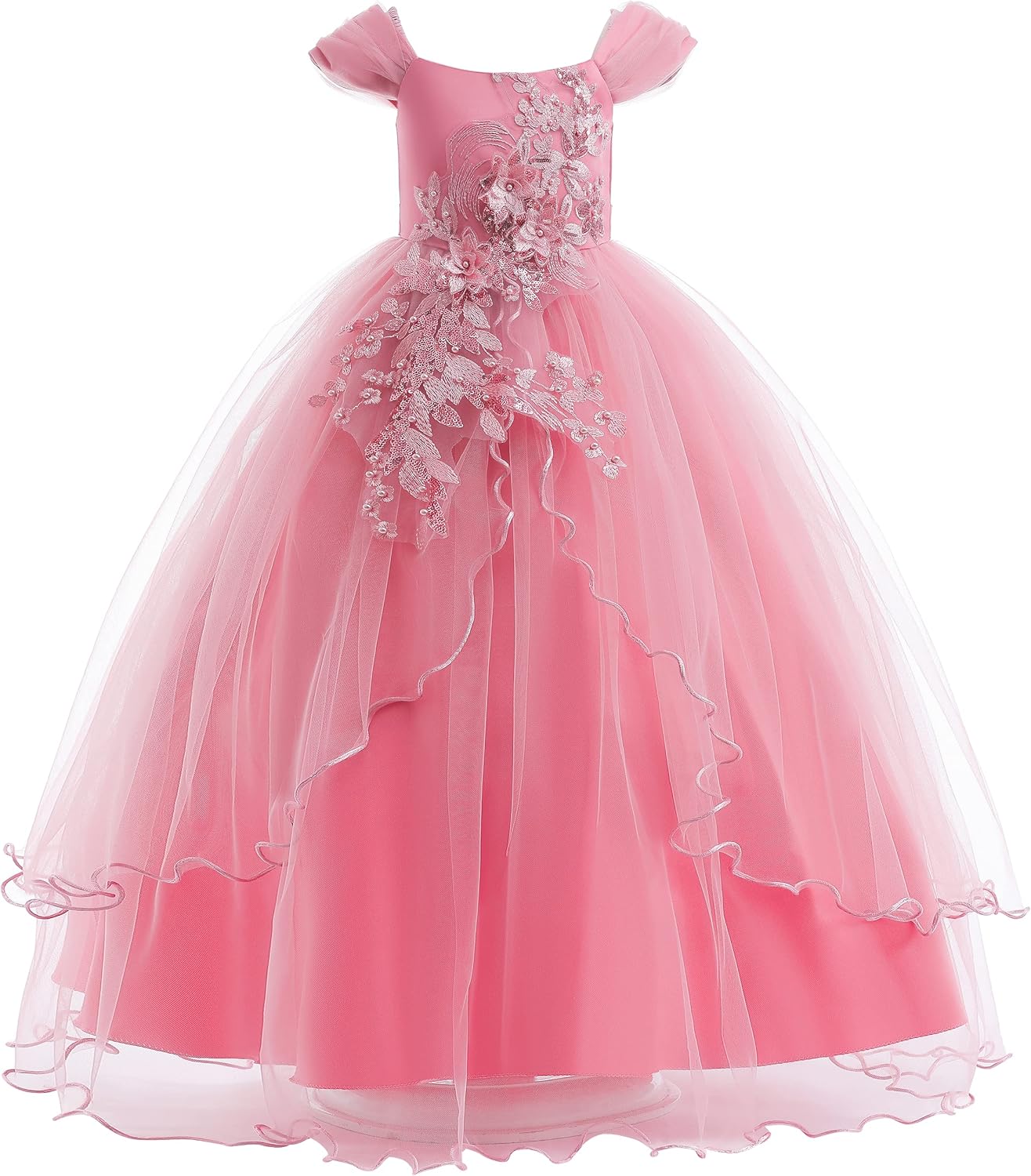 Vintage Off The Shoulder Flower Girl Dress for Special Occasions