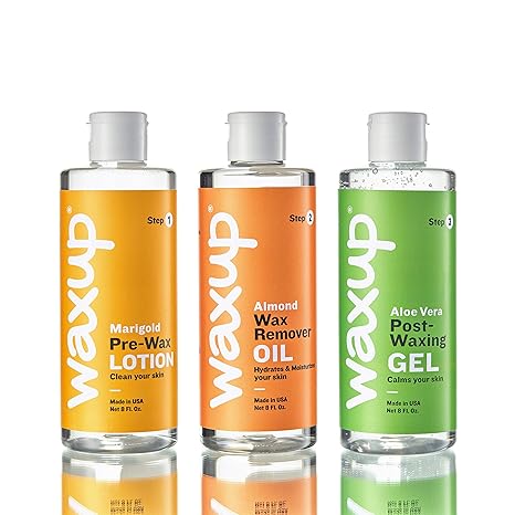 waxup Before And After Waxing Skin Care Kit for Smooth Skin