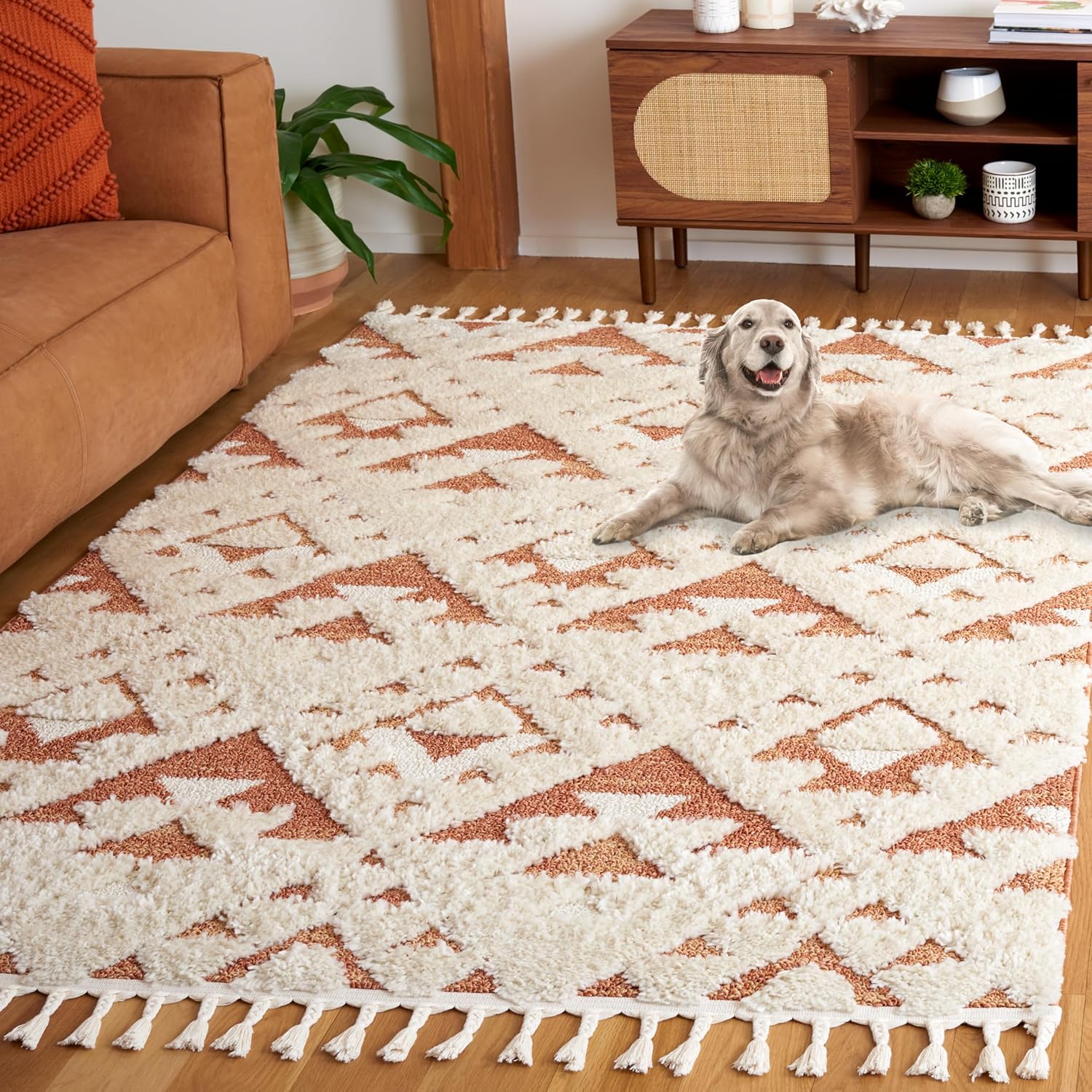Safavieh Moroccan Tassel Shag Area Rug - 9ft x 12ft for Comfort