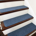 Stair Treads Non-Slip Carpet Mat 28in x 9in Blue - 10pcs Pack