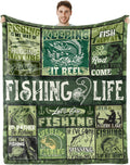 Fishing Gifts Blanket 60 x 50 in - Cozy Fishing-Themed Throw