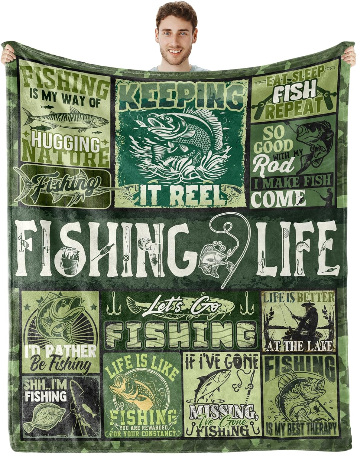 Ultimate Fisherman's Blanket - Perfect Gift!
