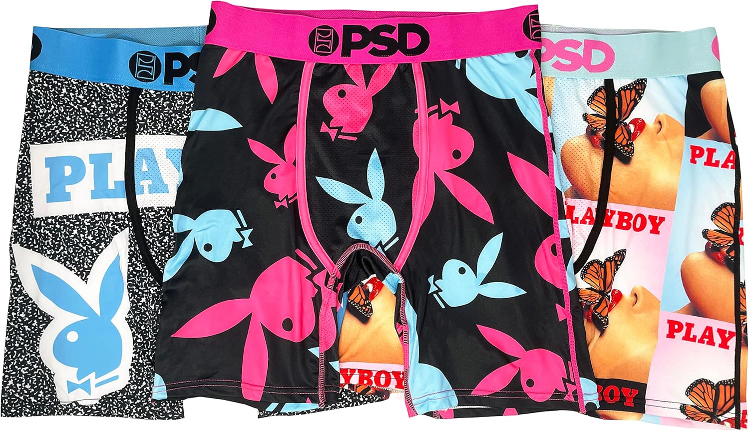 PSD Men's Playboy Boxer Briefs - Breathable and Supportive Underwear