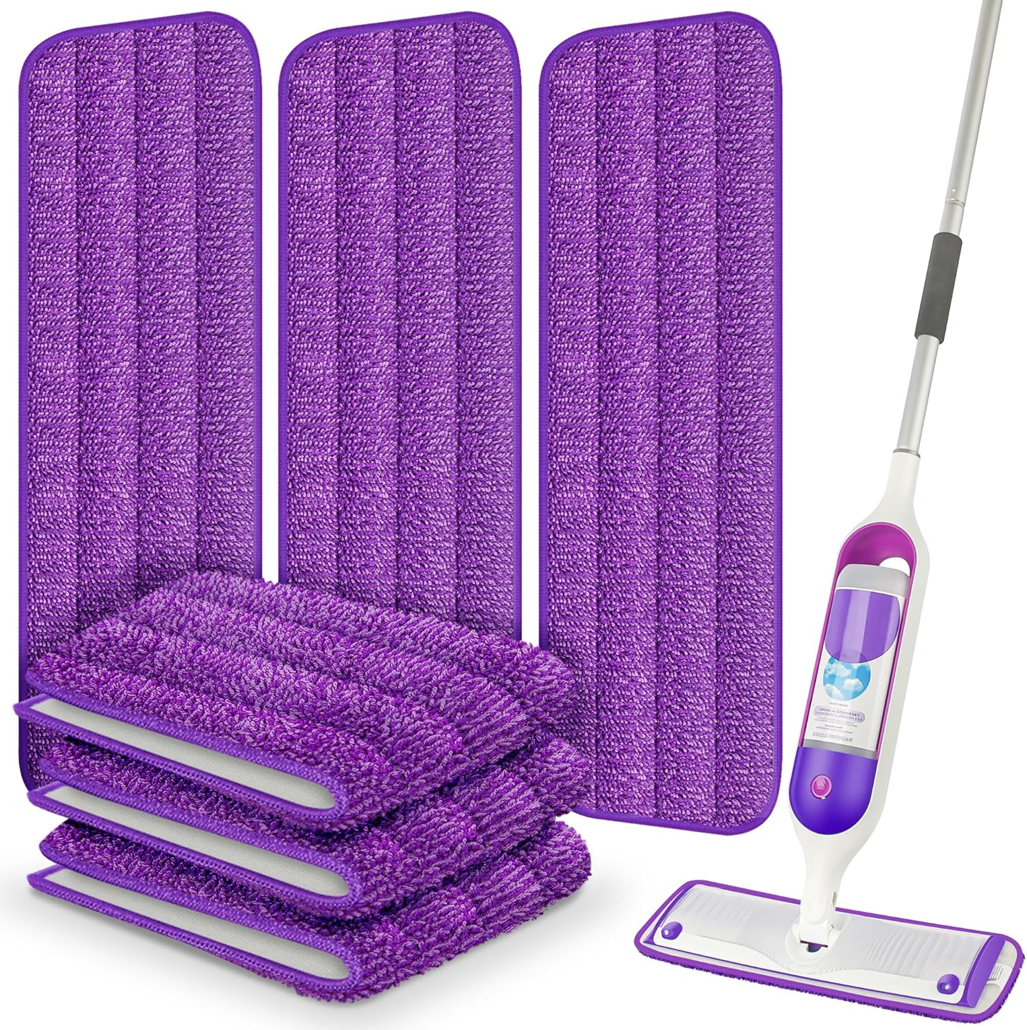 ILAVCOOL 6 Pack Swiffer-Compatible Reusable Mop Pads