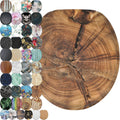 SANILO Wooden Round Toilet Seat with Soft Close - Decorative Old Tree