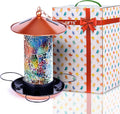 Mosaic Solar Wild Bird Feeder Lantern - Waterproof Garden Light