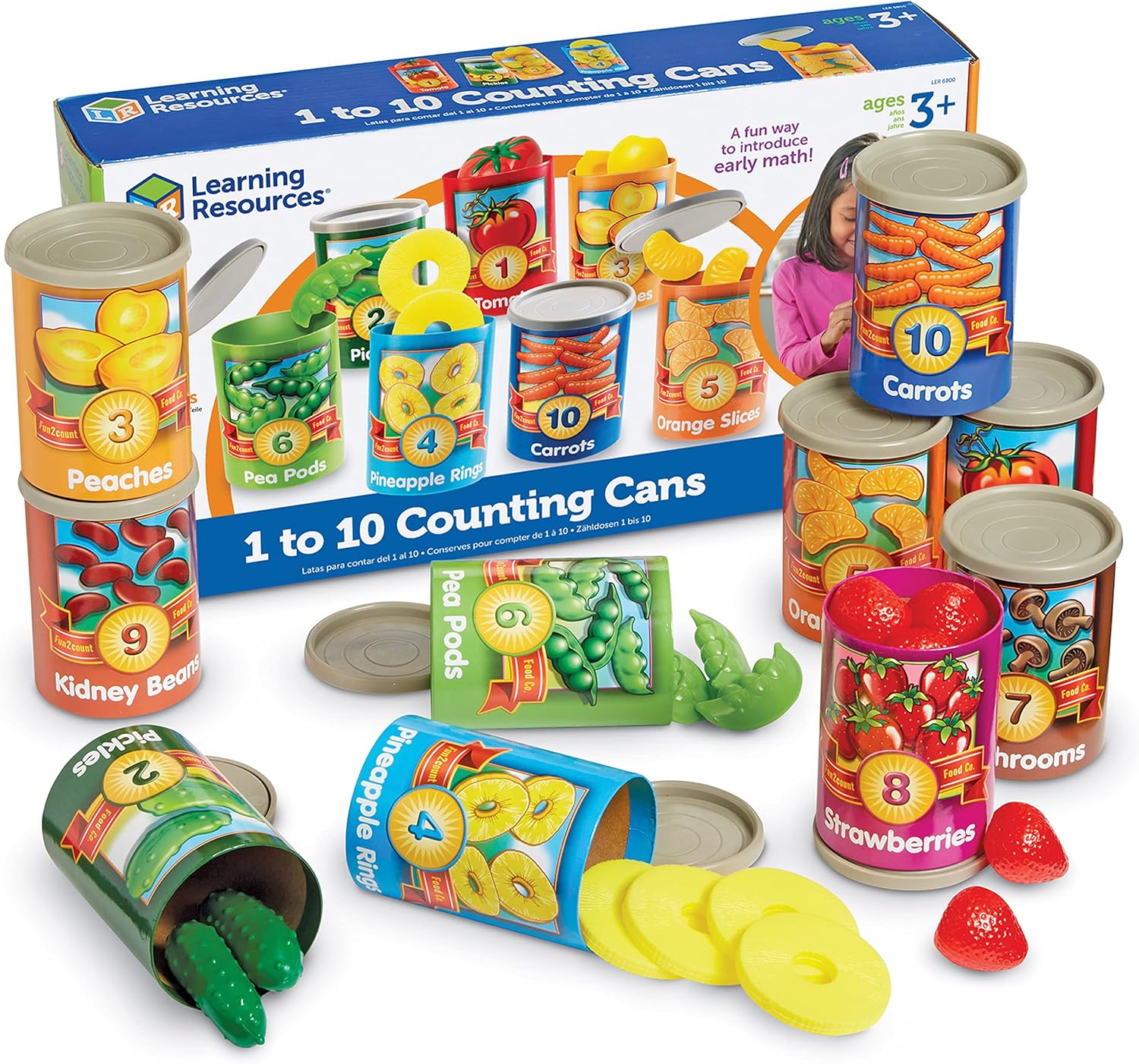 Learning Resources One To Ten Counting Cans - Fun Educational Toy