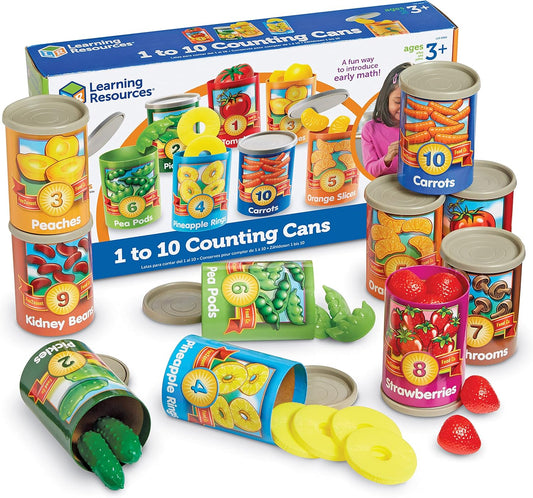 Learning Resources One To Ten Counting Cans - Fun Educational Toy