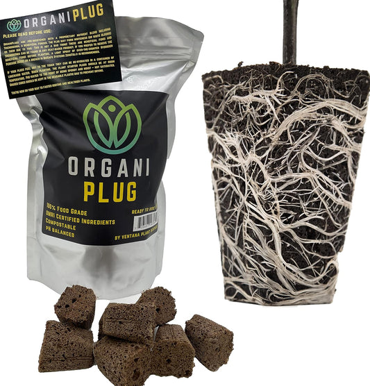 VPS OrganiPlug Hydroponic Seed Starter Plugs for Rapid Growth