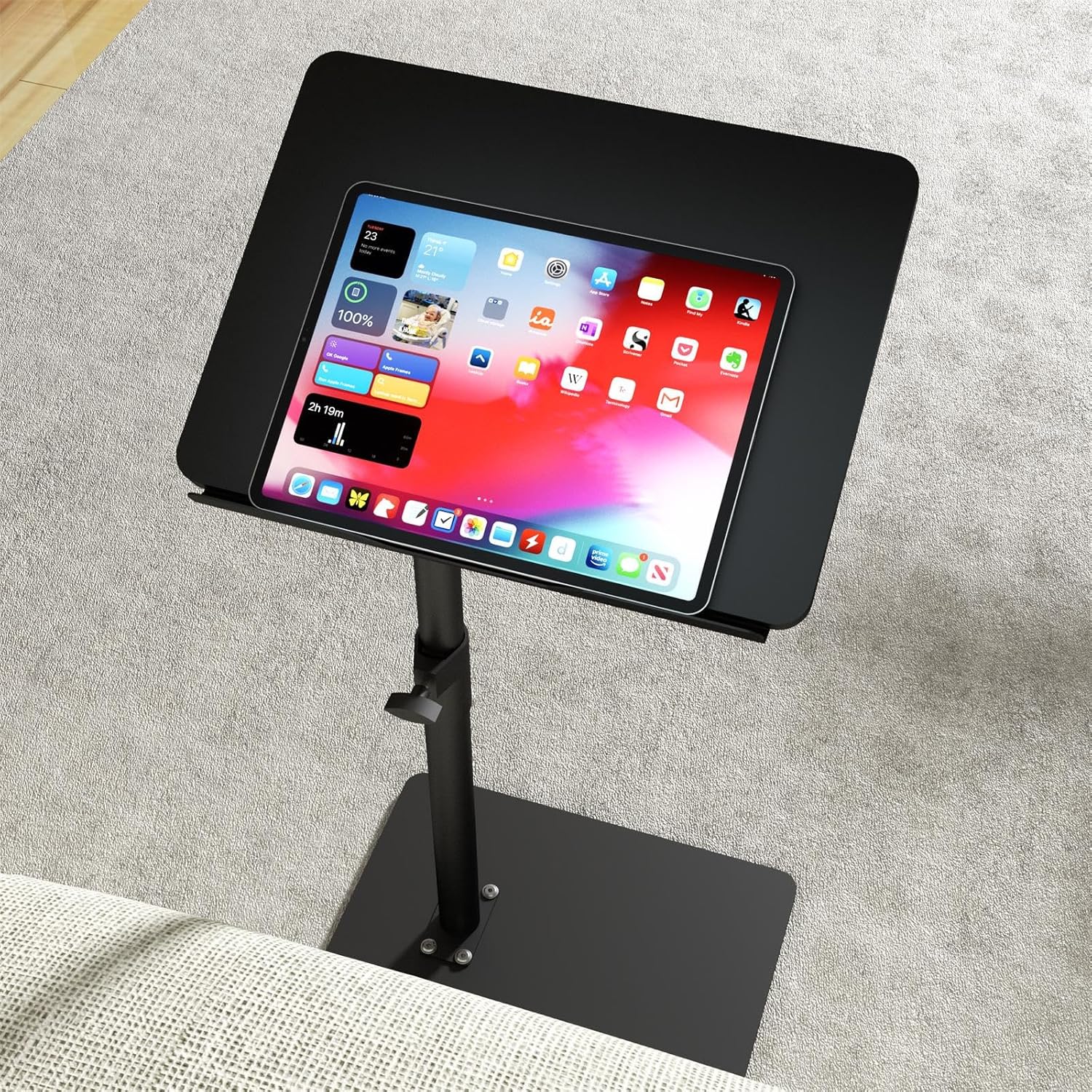 Sofa Armrest Tray Table for Couch - Adjustable Snack Side Table