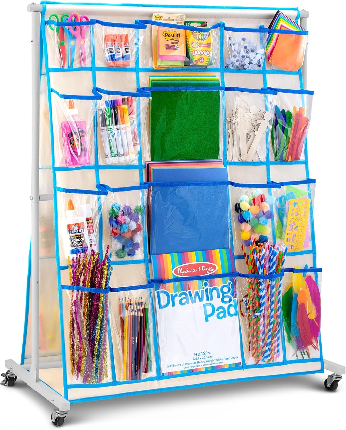 Craft Rolling Cart with Wheels - Perfect Organizer for Supplies