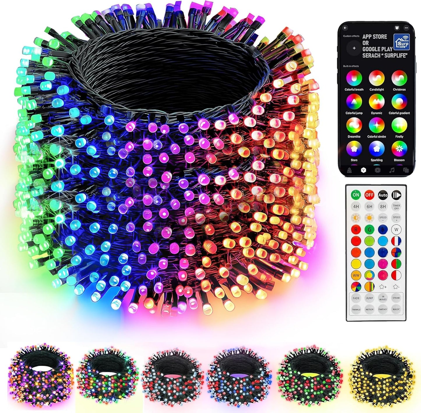 Dazzle Bright Smart Christmas String Lights for Festive Decor