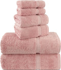 Chakir Turkish Linens 6-Piece Cotton Towel Set - Soft, Absorbent Spa