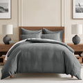 Cloud Waffle King/Cal King Comforter Set - Soft 100% Cotton