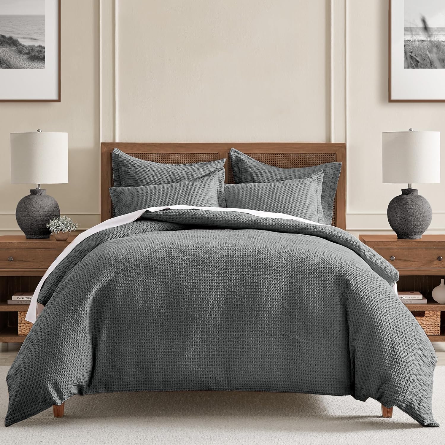 Levtex Home Cloud Waffle King Comforter Set for Cozy Retreats