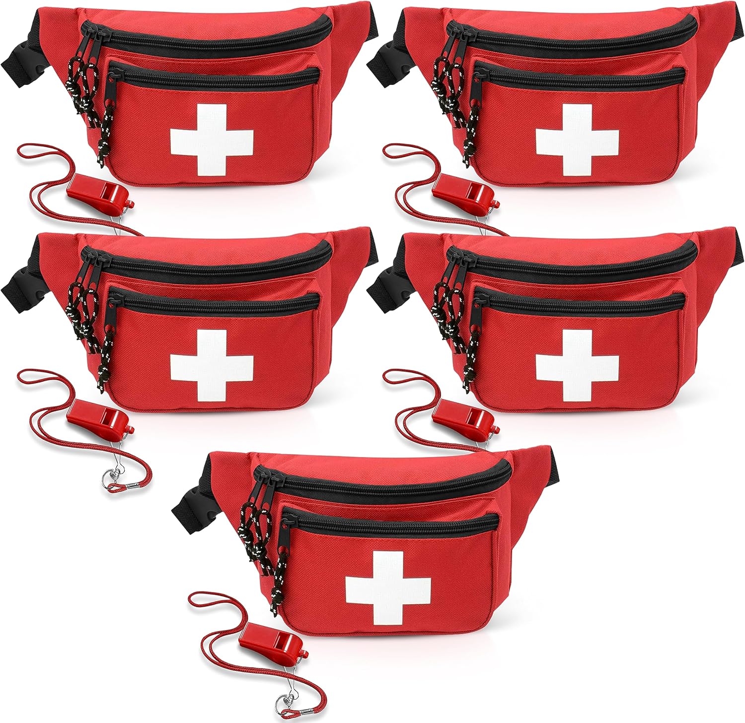 Lifeguard Fanny Pack with Whistle Lanyard for Emergencies