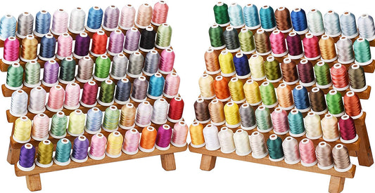 120 Colors Machine Embroidery Thread Kit by Simthread