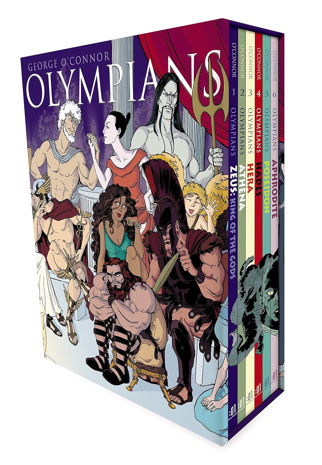 Olympians Boxed Set Books 1-6: Explore Greek Myths with Zeus & More