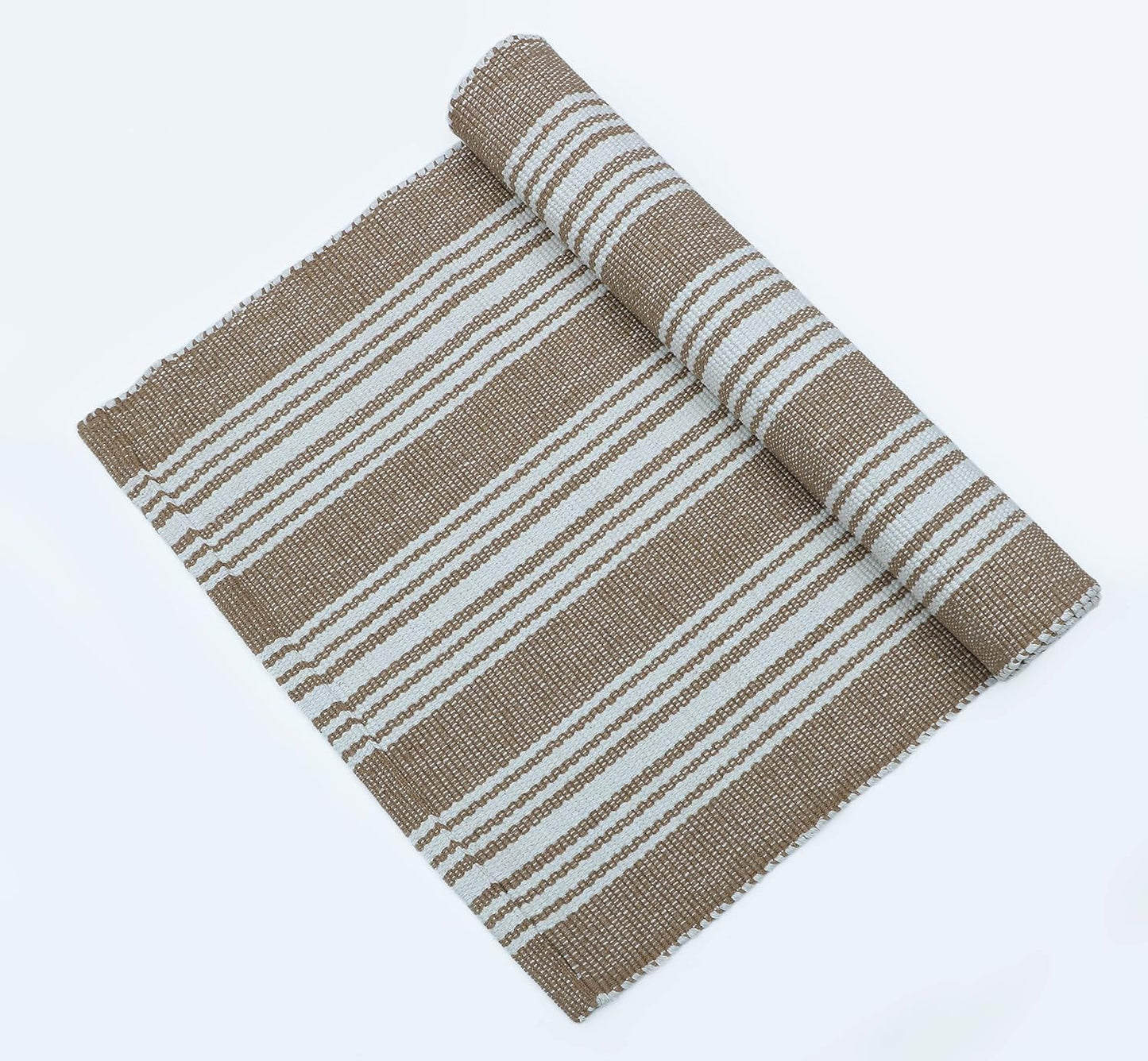 Hand Woven 100% Cotton Yoga Mat by The Home Talk