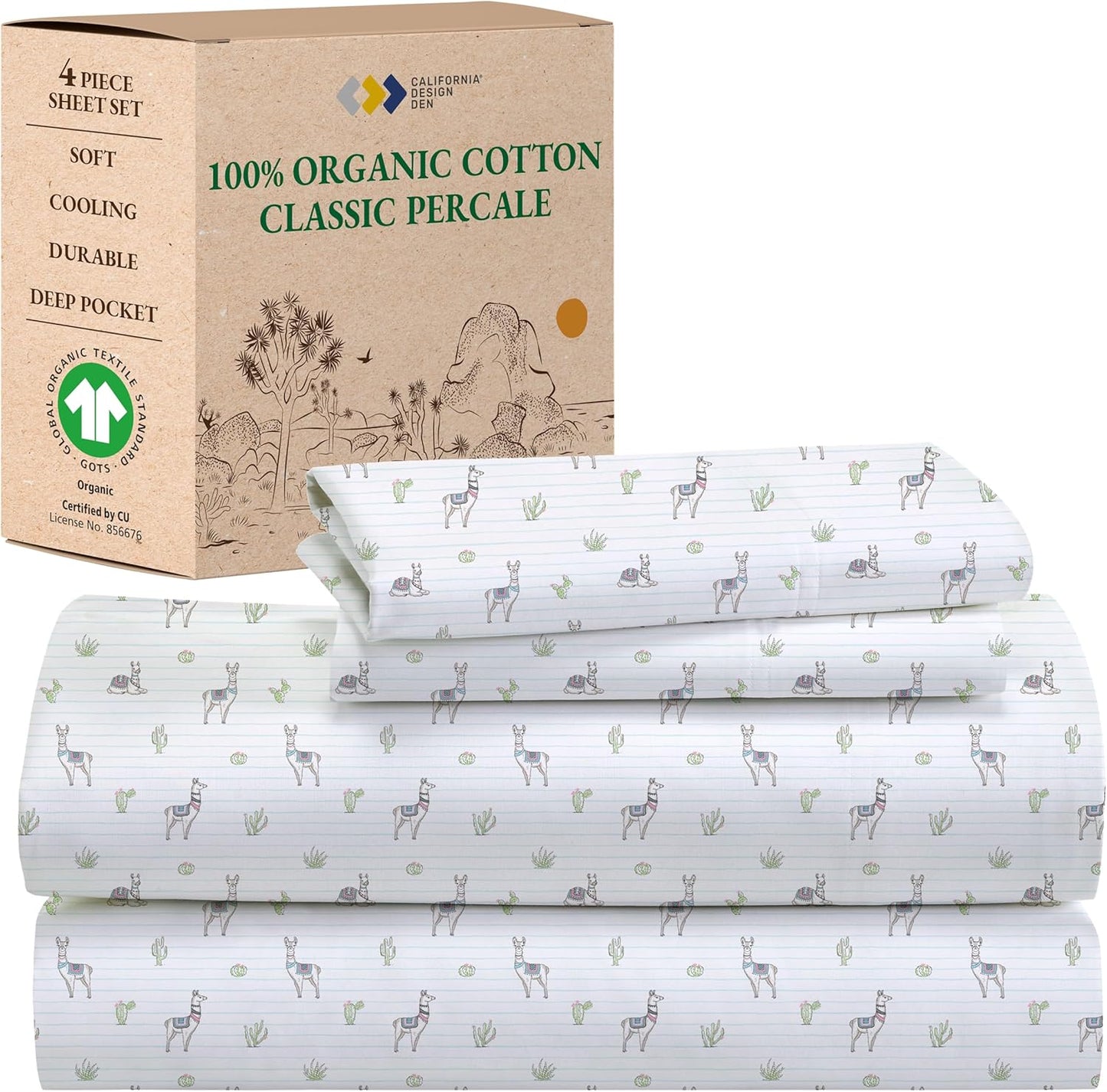 California Design Den Llama Printed Queen Bed Sheet Set Review
