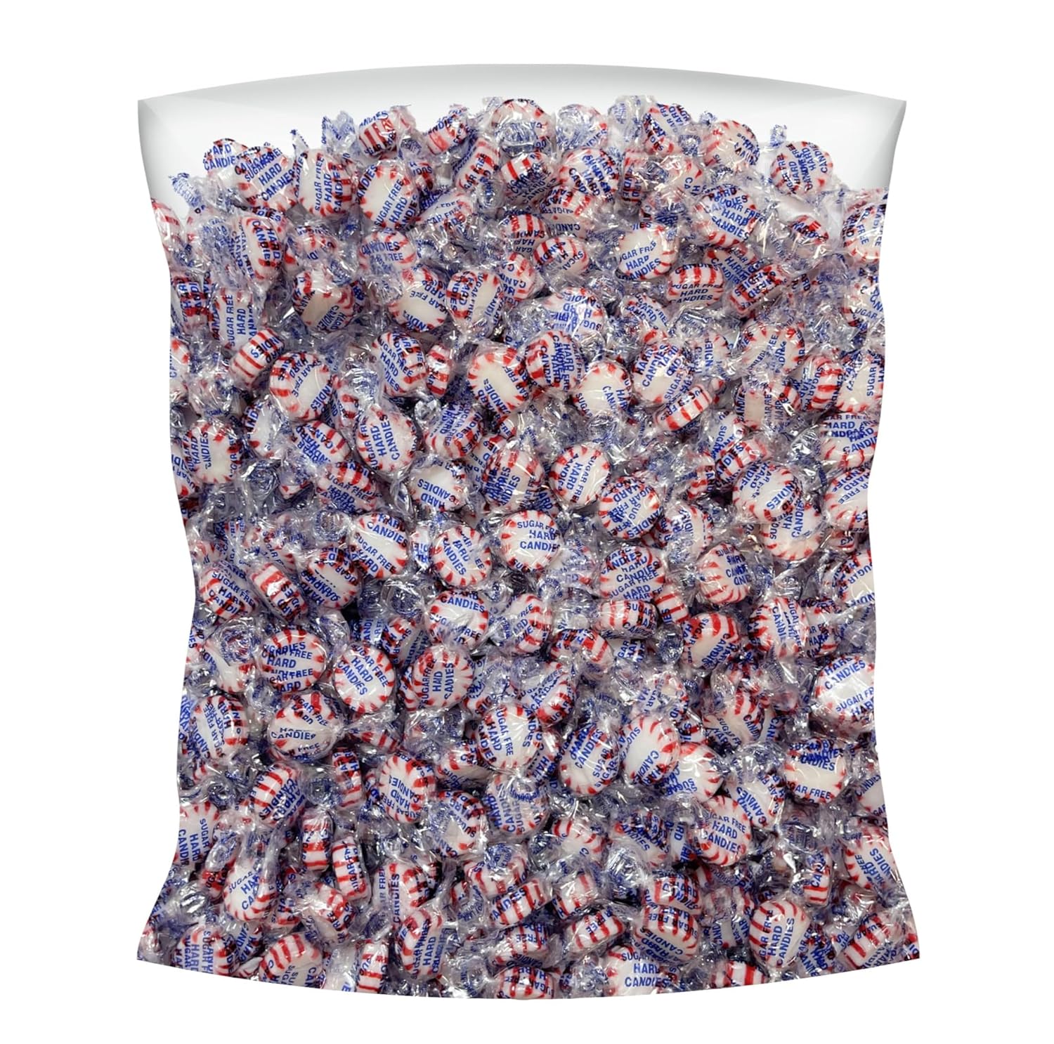 Sugar Free Peppermint Starlight Mints Hard Candy - 3 lb Bulk Bag