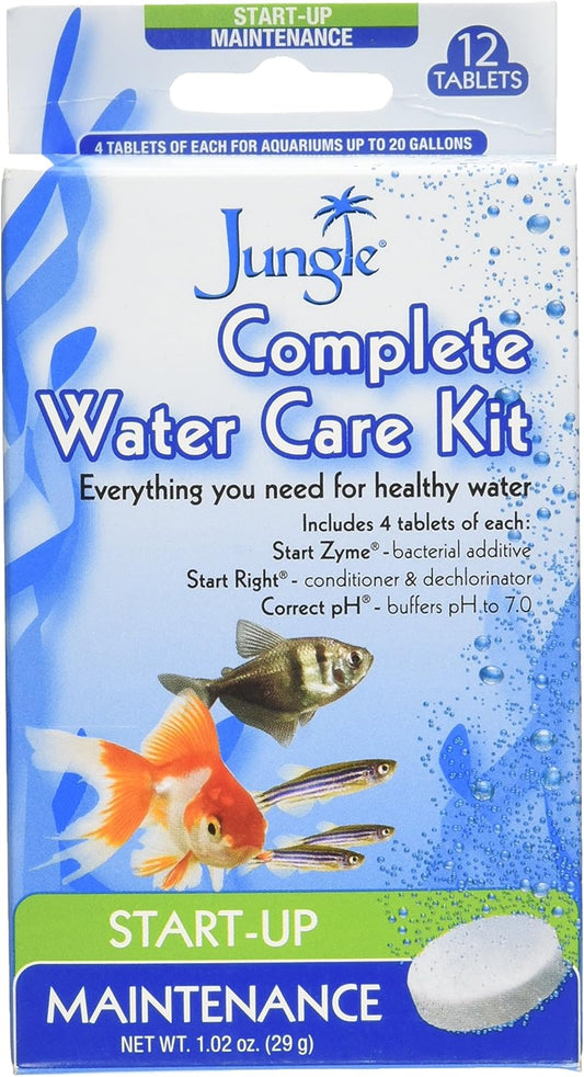 Jungle Aquarium Water Care Kit - 12 Tablets, Complete Solution