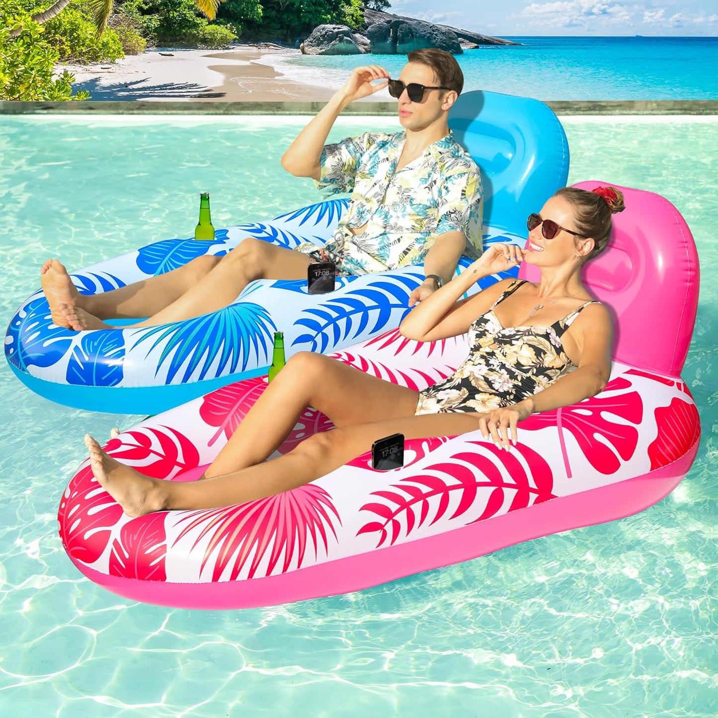 FindUWill Pool Floats Chairs Adult - Comfortable Inflatable Lounger