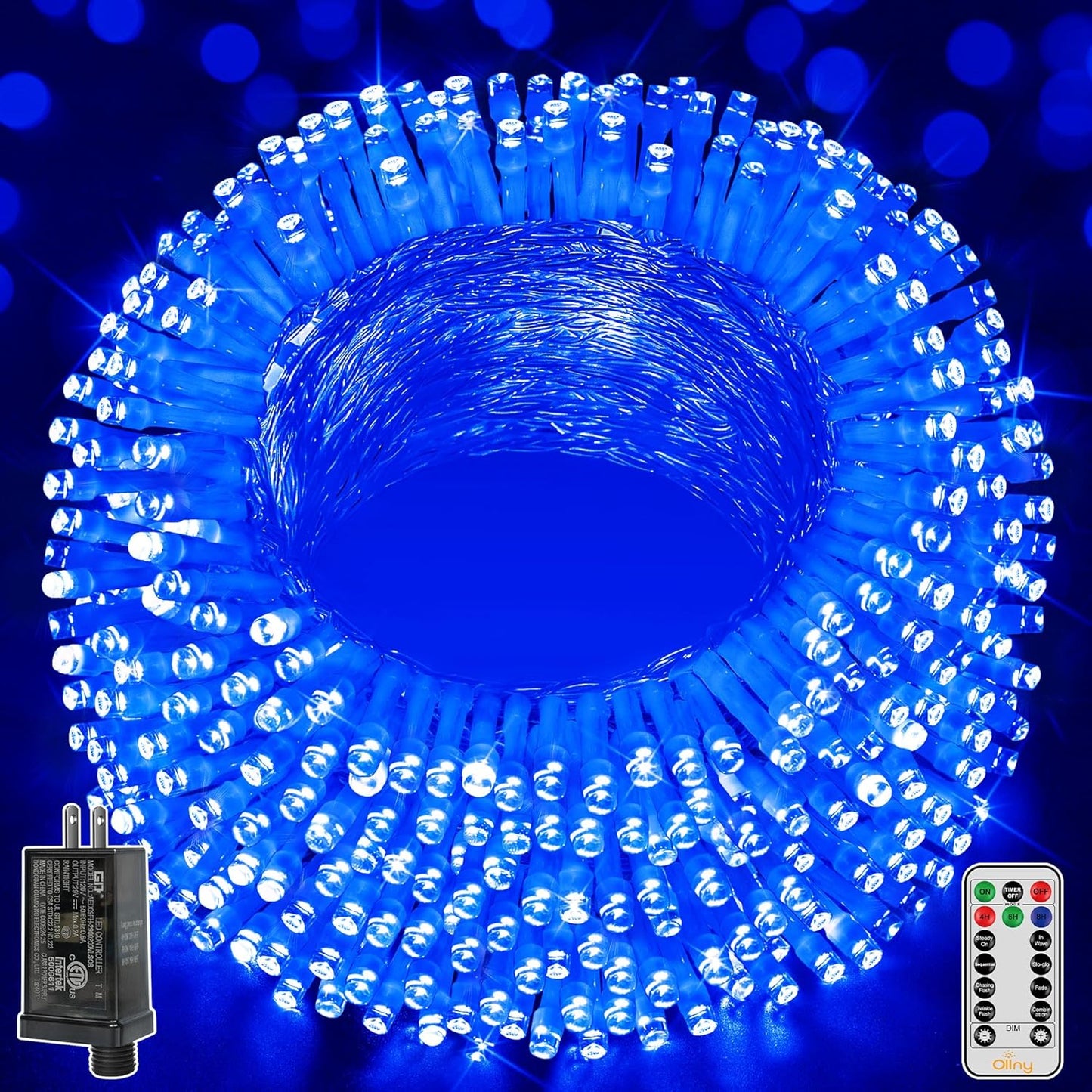 Ollny Christmas Lights Outdoor 800LED 262FT for Festive Decor
