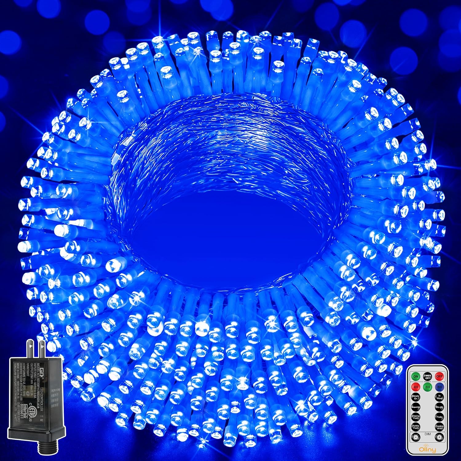 Ollny Christmas Lights Outdoor 800LED 262FT for Festive Decor