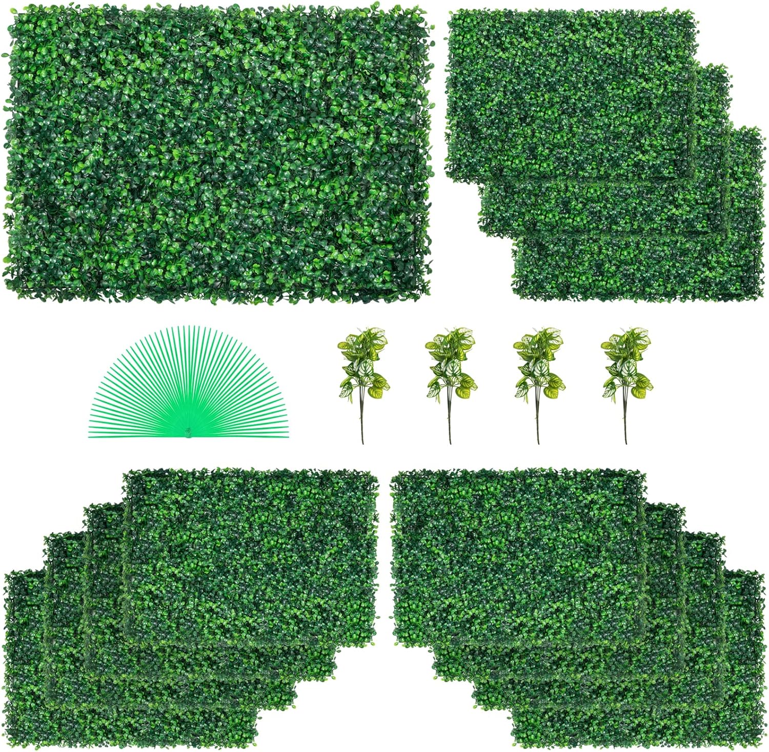 VEVOR 12PCS Grass Wall Panels for Privacy and Aesthetic Appeal