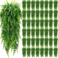 Geosar 48 Pcs 32 in Artificial Hanging Boston Ferns - Lifelike Garland