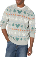 Men's Crew Sweater - 100% Cotton Cable Knit Pullover