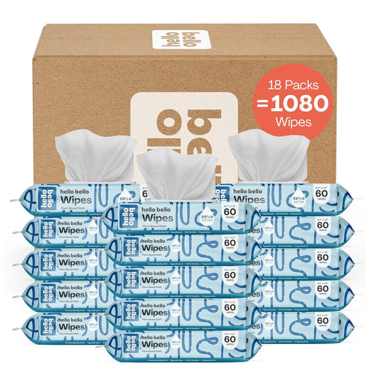 Hello Bello 99% Water & Aloe Baby Wipes - 1080 ct