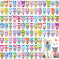 Easter Plaid Dog Bandanas 100 Pack - Bulk Holiday Pet Scarves