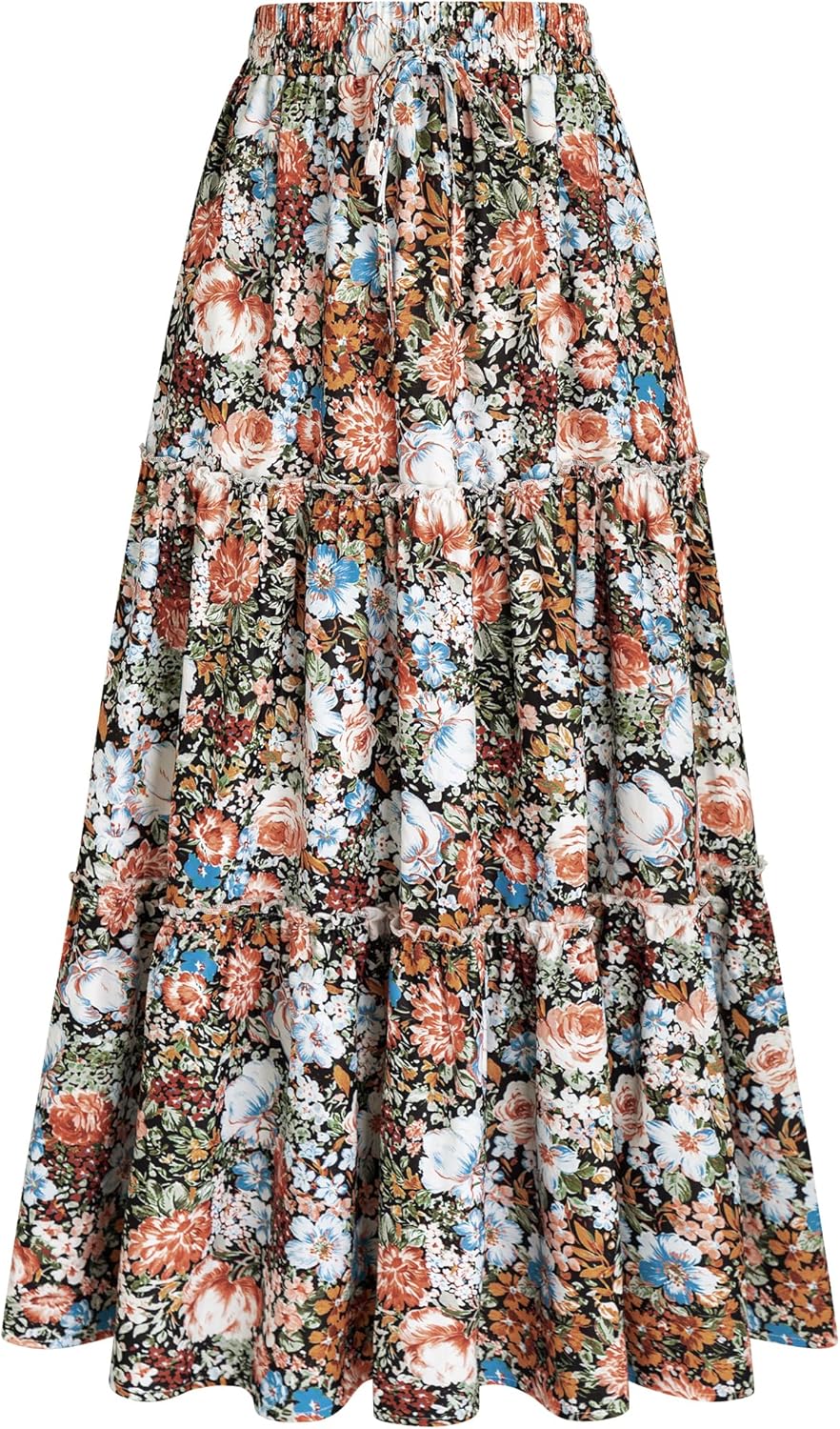 Arolina Women's Summer Maxi Skirt with Pockets for Style