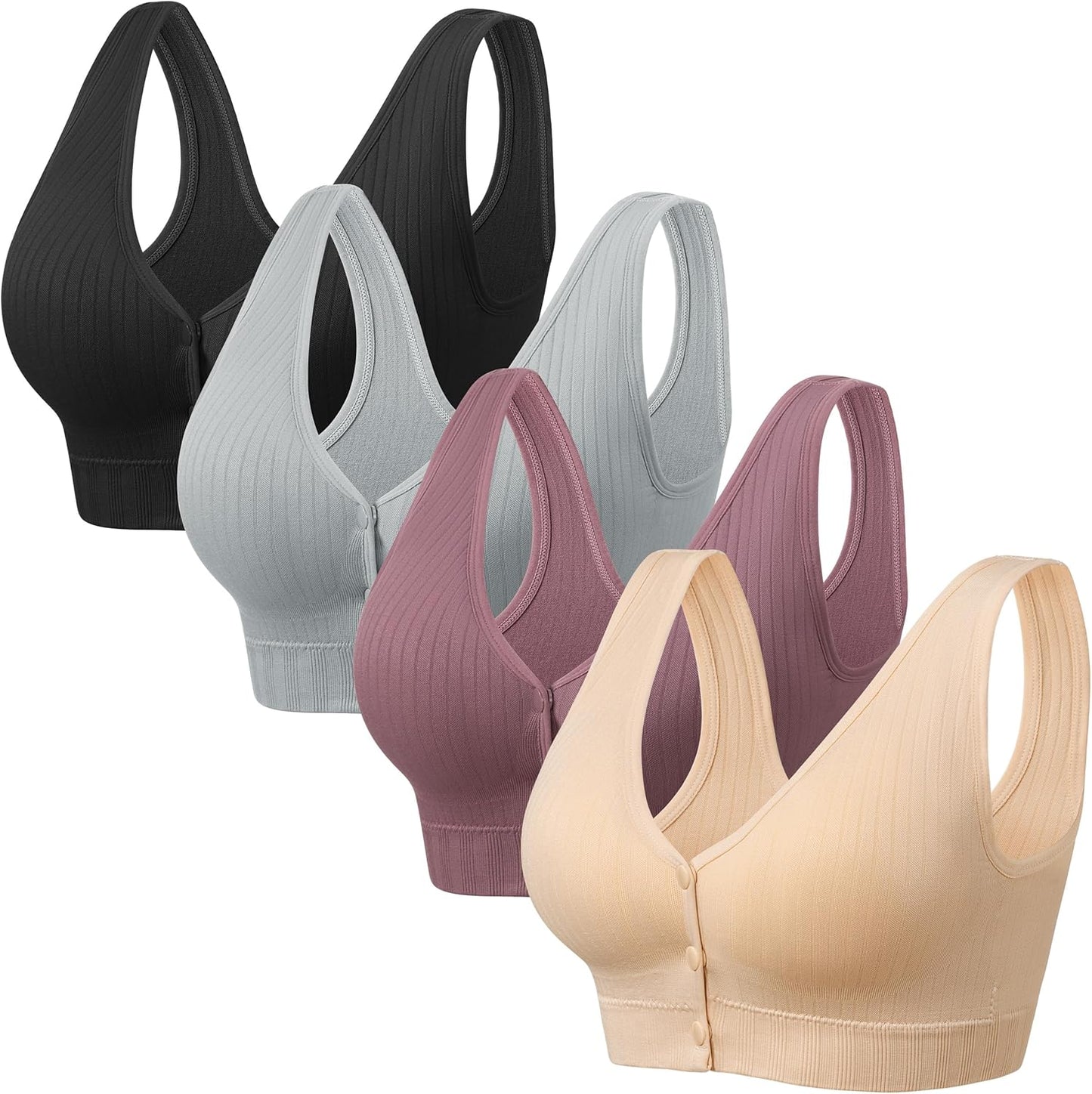 Comfortable Front Close Wireless Bras for Women by Angelhood