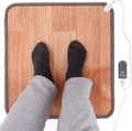 Heated Floor Mat Foot Warmer Under Desk - Compact Heated Feet Rest