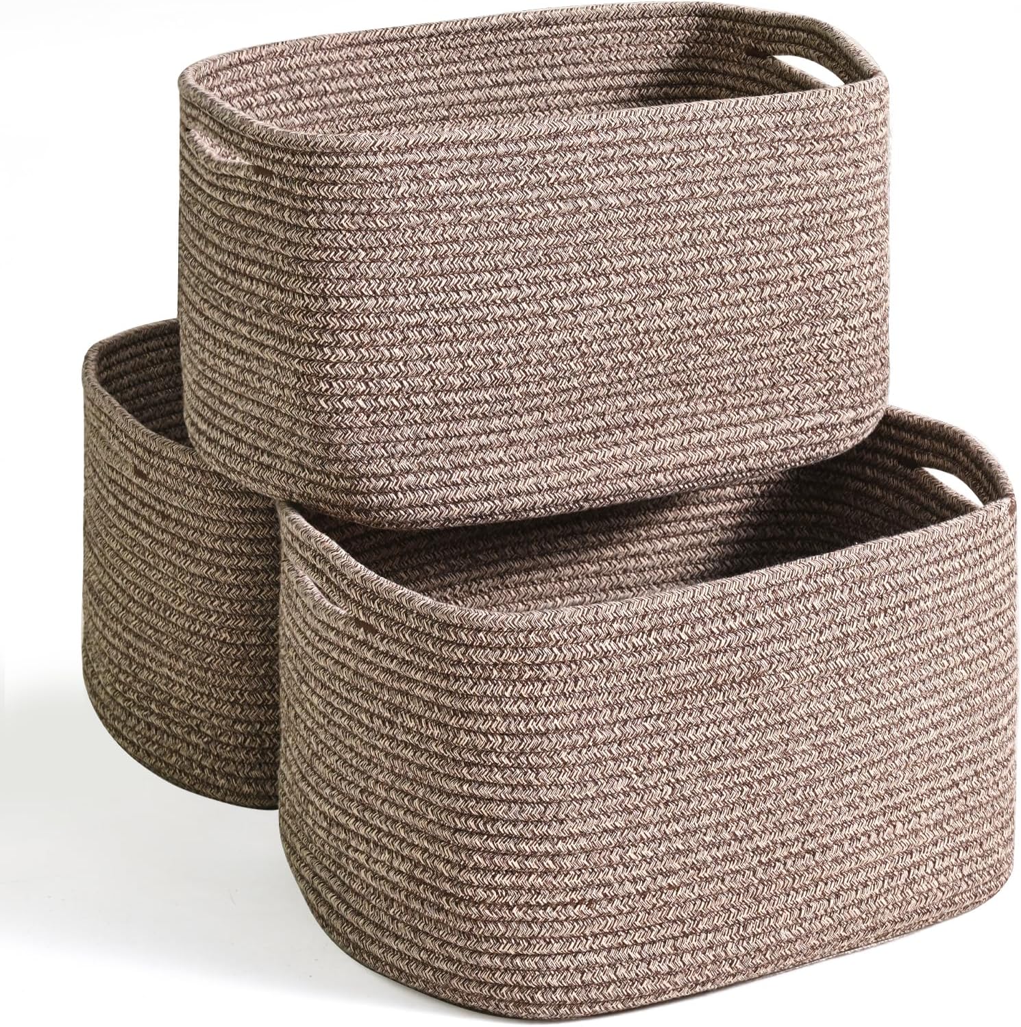Woven Cotton Rope Storage Baskets for Organizing Your Home